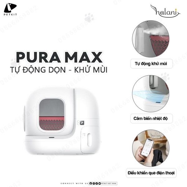 Cơ chế hoạt động của Pura Max - máy vệ sinh tự động cho thú cưng