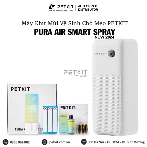 Máy Khử Mùi Vệ Sinh Chó Mèo PETKIT PURA AIR SMART SPRAY