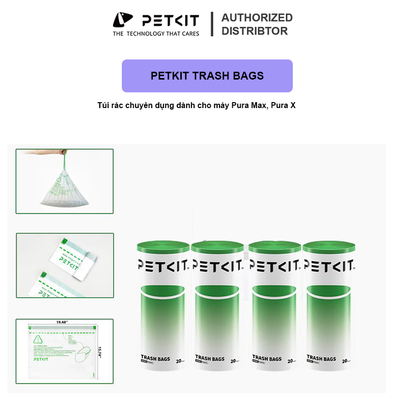 Túi rác máy vệ sinh Maxpro, Pura max, Pura x